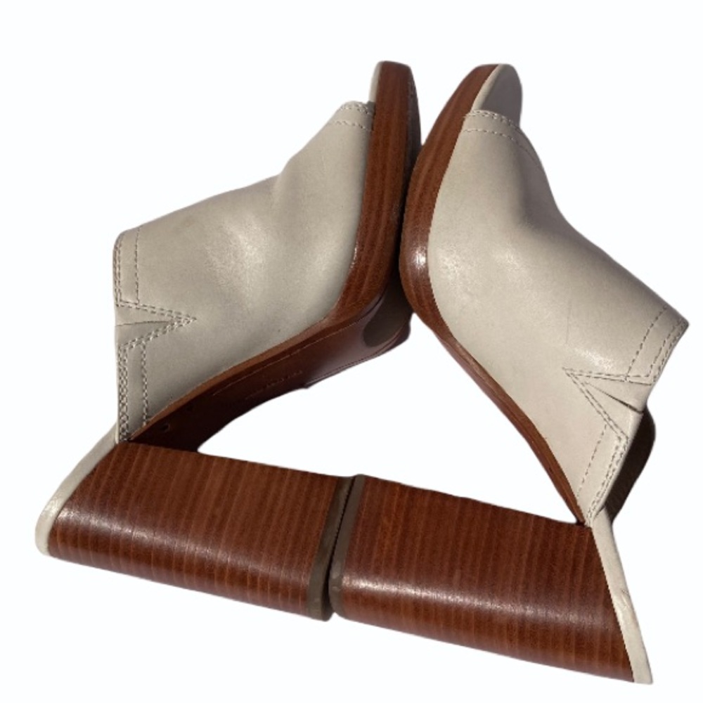 Frye Cream open toed mules with chunky heel - Picture 9 of 16